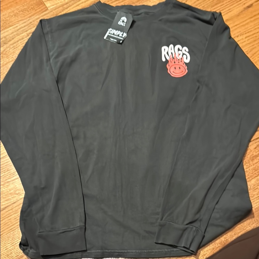Rags Black Long Sleeve Shirt